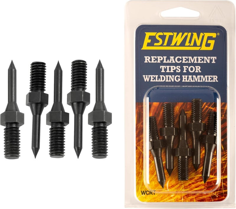 Estwing Replacement Tips for E3-WCT - 5 Pack Steel Tips for Welding Hammer - WCRT - Image 1